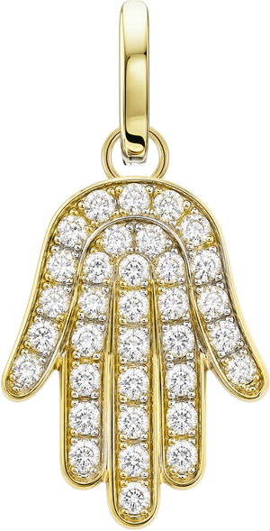 Glittering Hamsa Charm