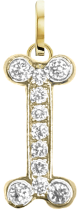 Charm - Loyal Heart Dog Bone Charm