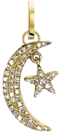 Charm - Starlit Crescent Charm