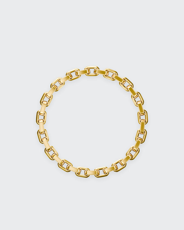 Box Chain Bracelet in 14K yellow gold