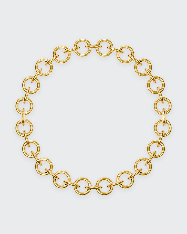 Circle Chain Bracelet in 14K yellow gold