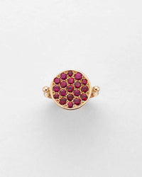 Ruby Red Cluster Ring