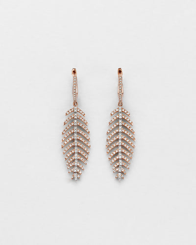 Fine Feather Petite Earrings