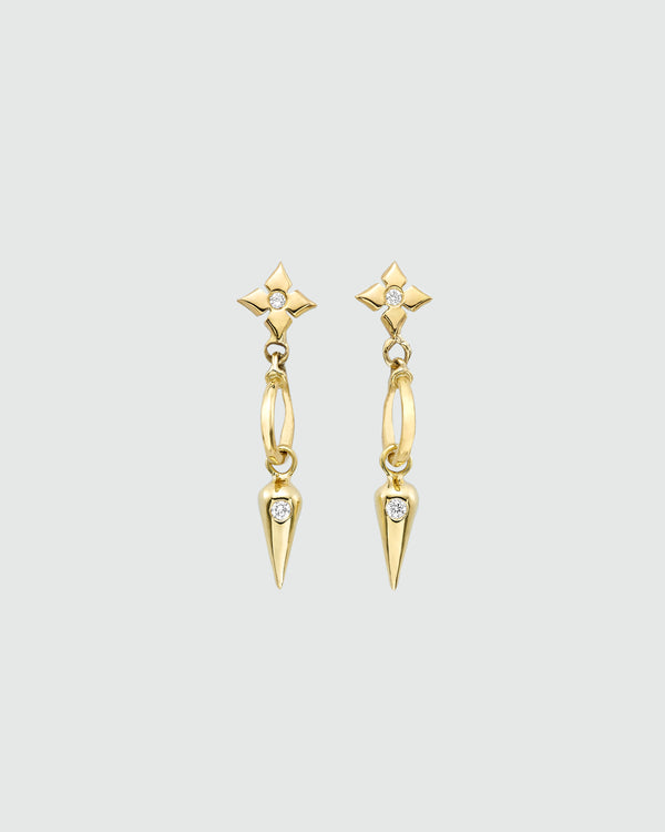 Petite Clover Cirque Pendulum Earrings