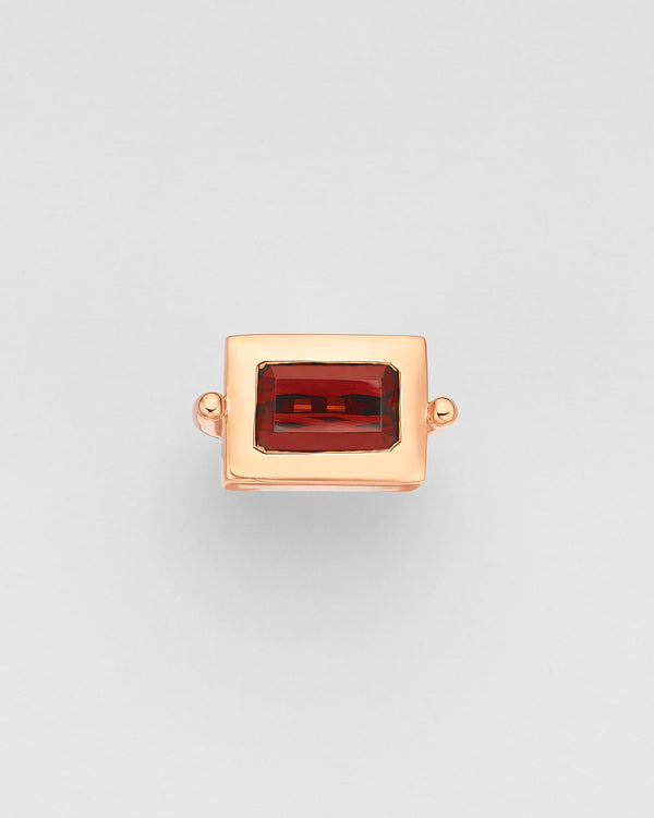 La Crème Red Rhodolite Cocktail Ring