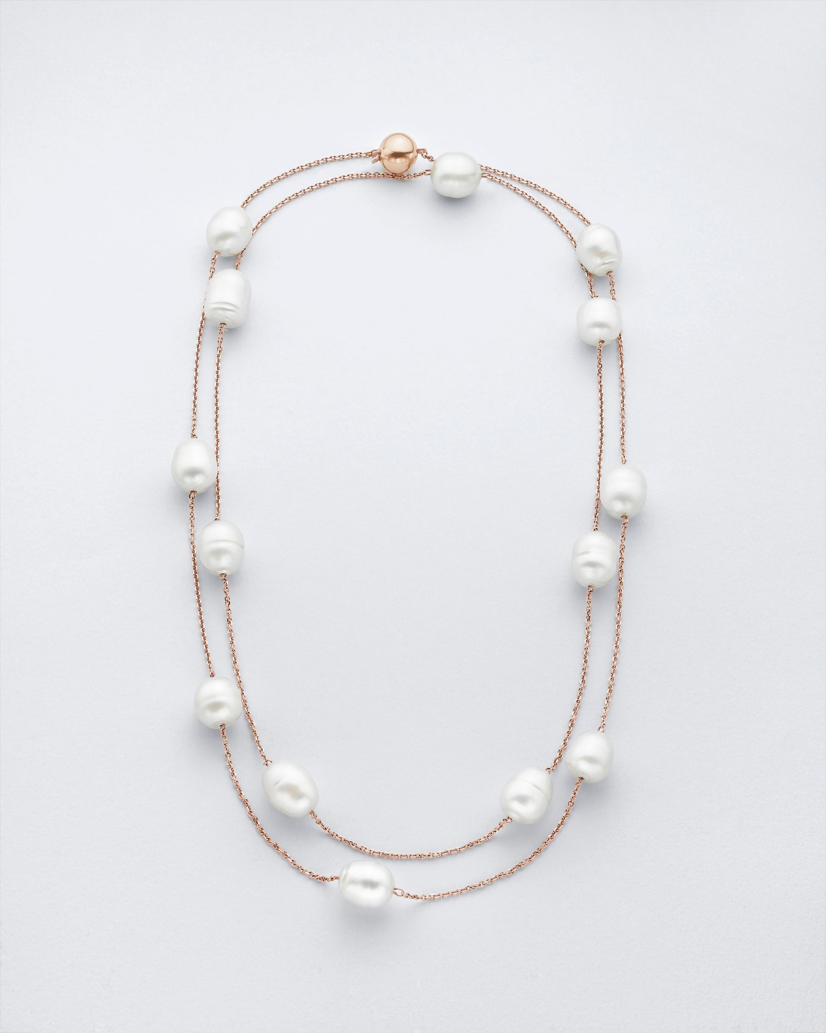Chain Reaction Pearl Necklace