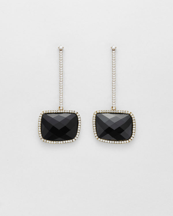 La Crème Diamond T-Drop Earrings