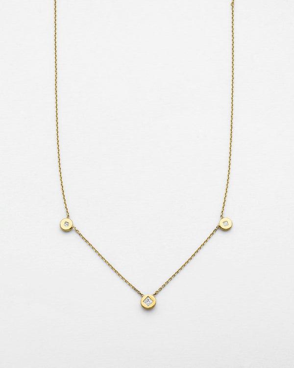 Chain Reaction Trio Medallion Necklace