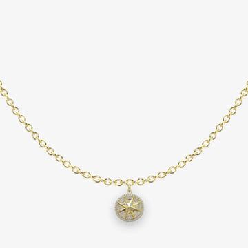 Circle chain, Petite: North Star Medallion