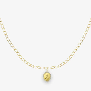Oval chain, Petite: Steal Your Face Charm
