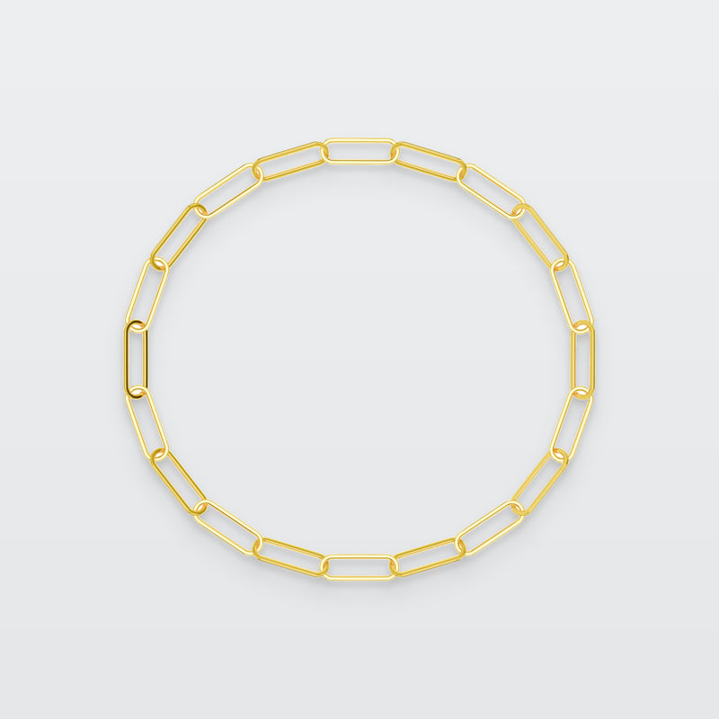 Thin Paperclip Chain Bracelet