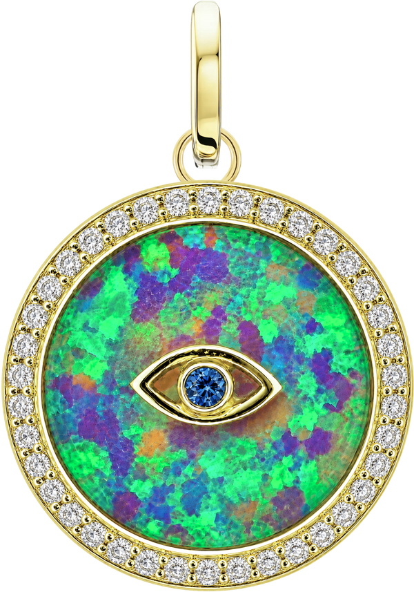 Mystic Opal Eye Medallion