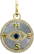 Charm - Compass Medallion