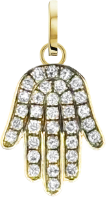 Glittering Hamsa Charm -