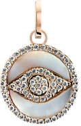 Charm - Iridescent Eye Medallion
