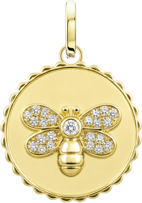Scalloped Bee Medallion