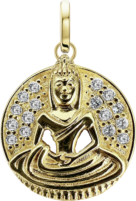 Meditating Buddha Medallion