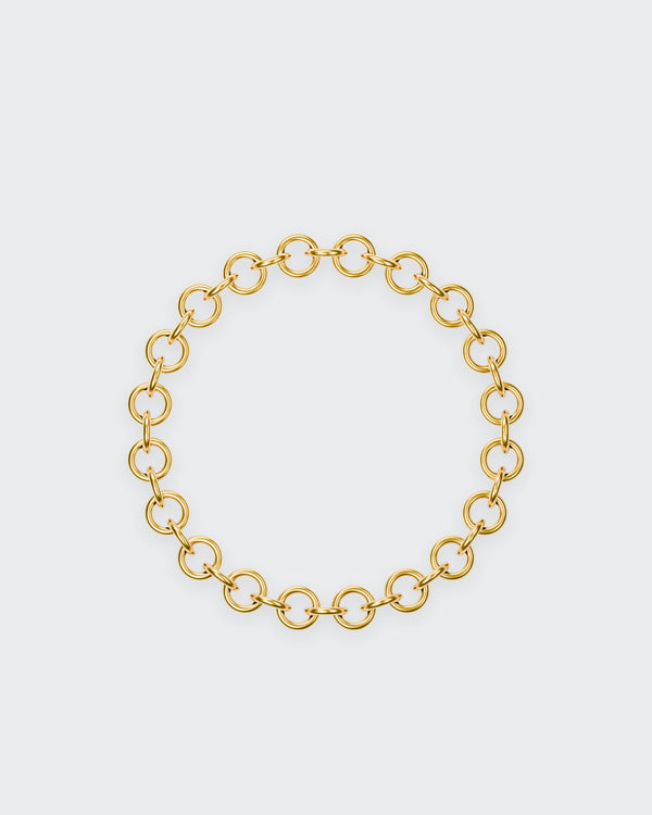 Circle Chain Bracelet in 14K yellow gold