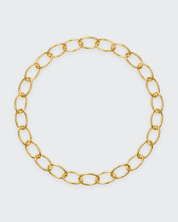 Oval Chain Bracelet in 14K yellow gold