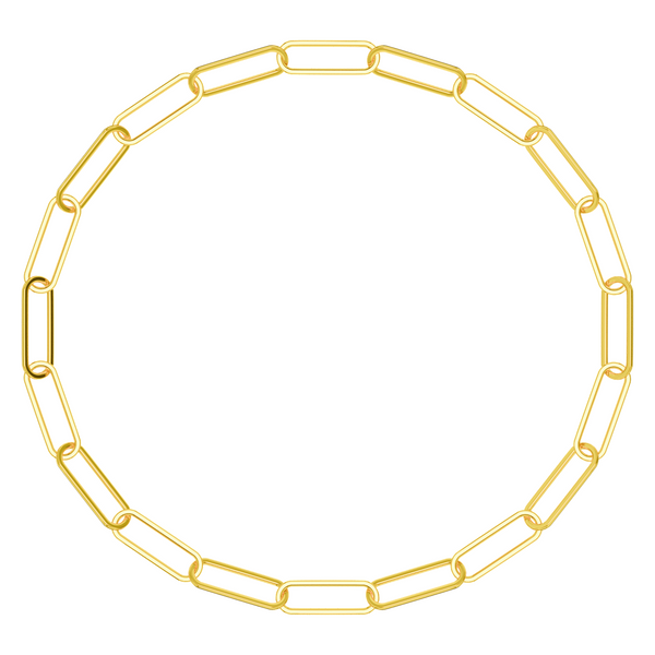 Thin Paperclip Chain Bracelet - product view