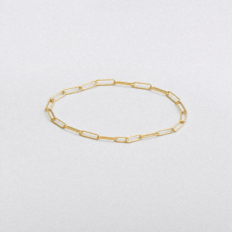 Thin Paperclip Chain Bracelet