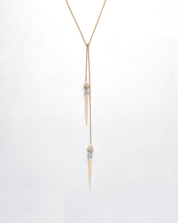 Split Ends Domed Spike Lariat
