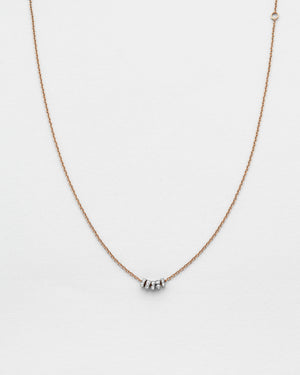 Chain Reaction Mini Rondel Necklace