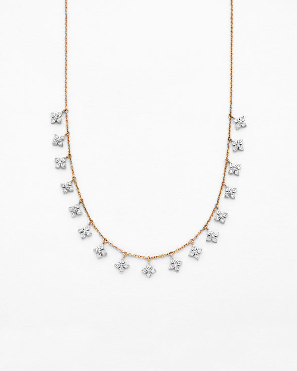 Chain Reaction Pointed Petal Necklace