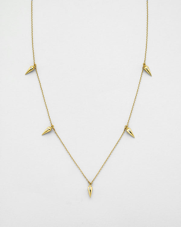 Chain Reaction Pendulum Quintet Necklace