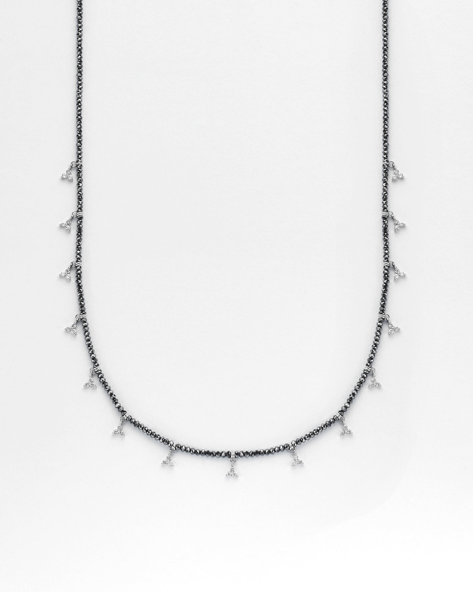 Strung Out Black Triangle Necklace