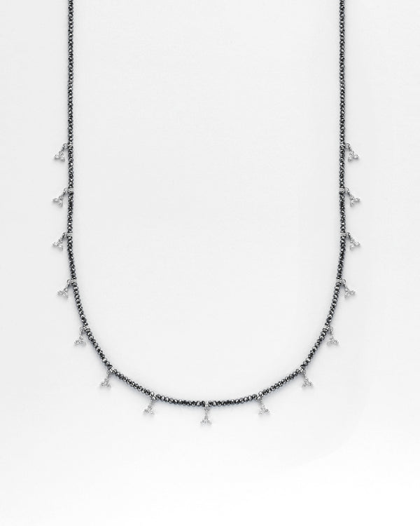 Strung Out Black Triangle Necklace