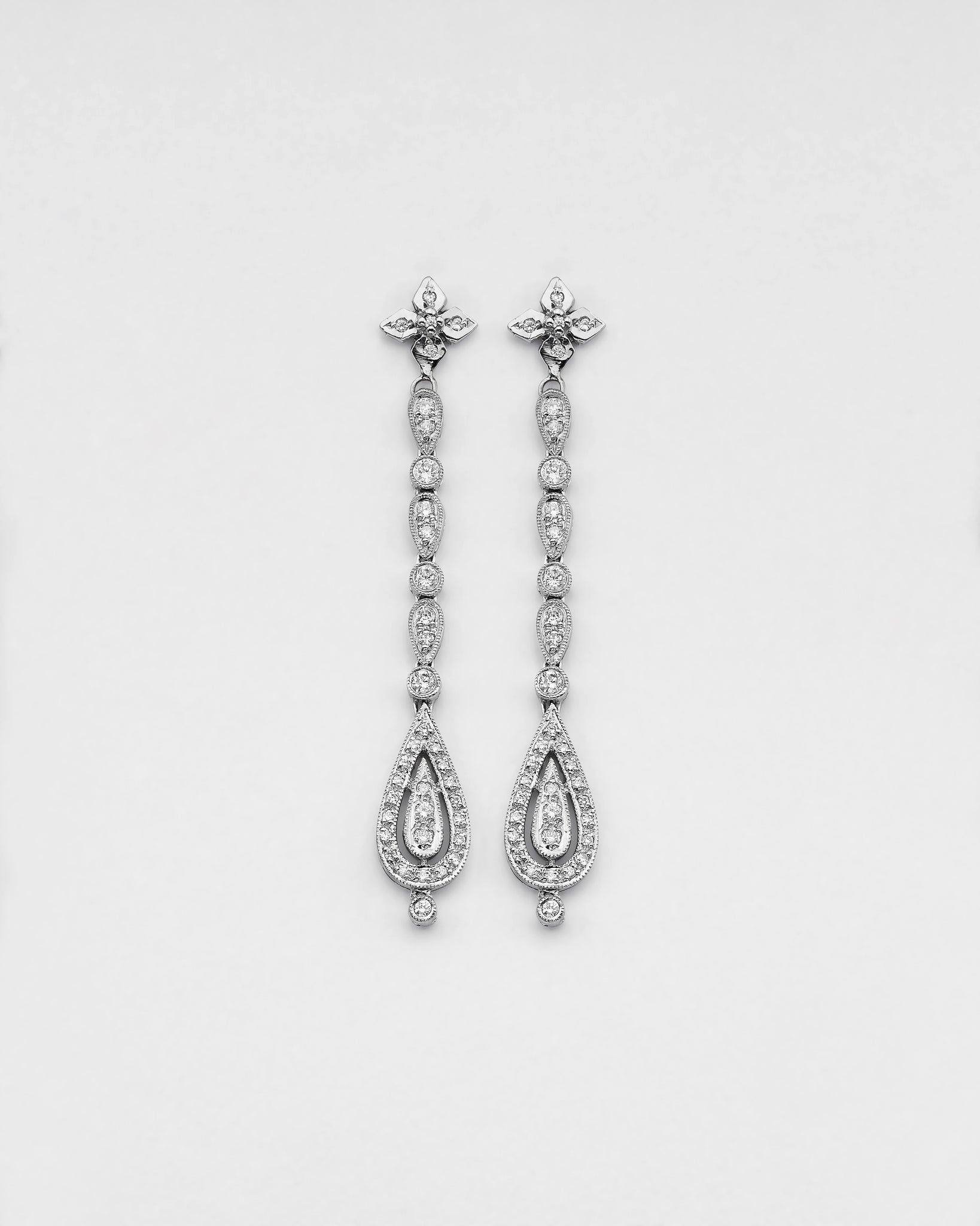 Pointed Petal Teardrop Earrings