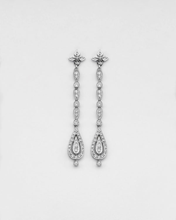 Pointed Petal Teardrop Earrings