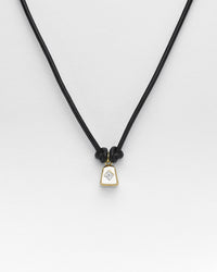 Black Butter Cowbell Necklace