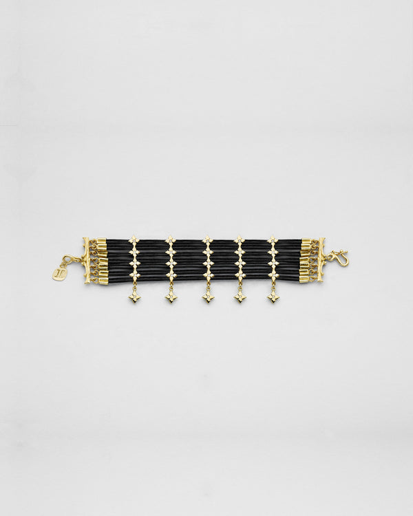 Black Butter Clover Bracelet