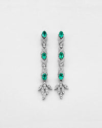 Emerald Leaflet Earrings