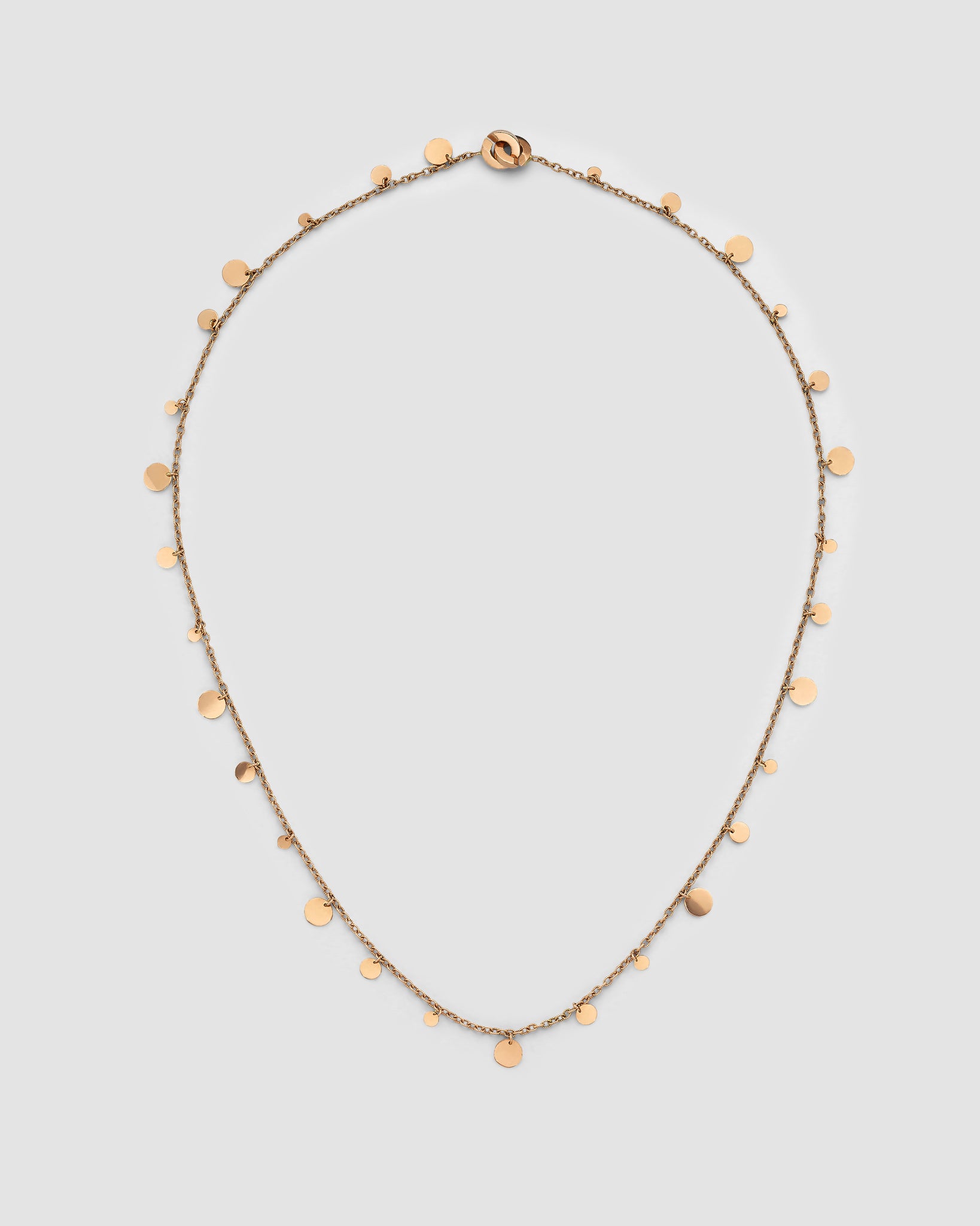 Petite Sliced Gold Disc Necklace