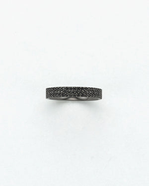 Black Diamond Midi Ring