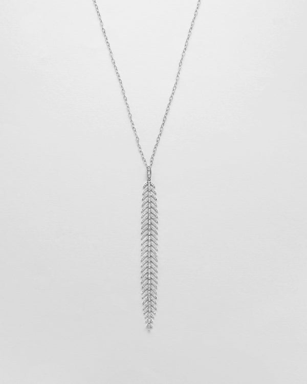 Fine Feather Chain Necklace