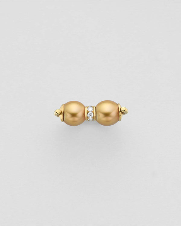 Golden Bow Tahitian Ring