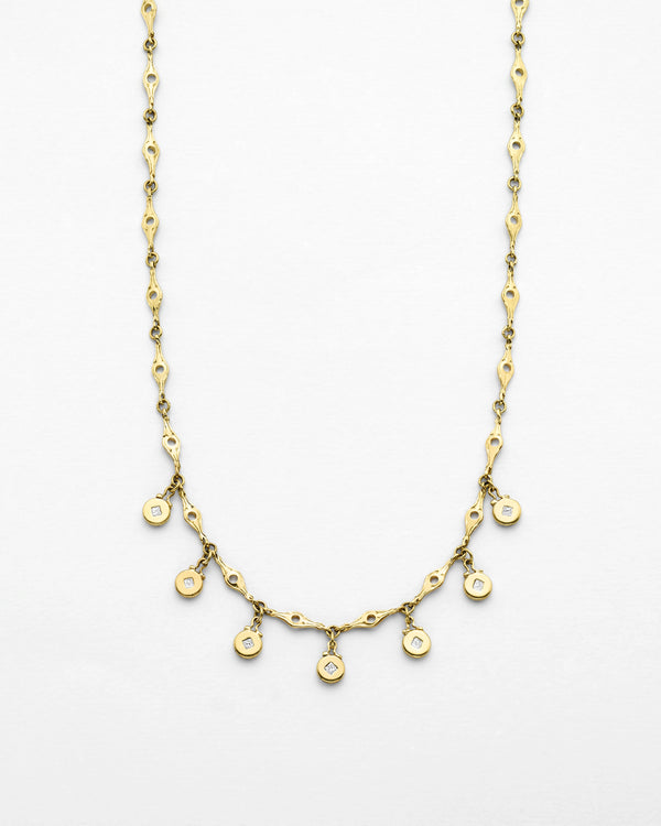 Libertine Multi Tiger Eye Medallion Necklace
