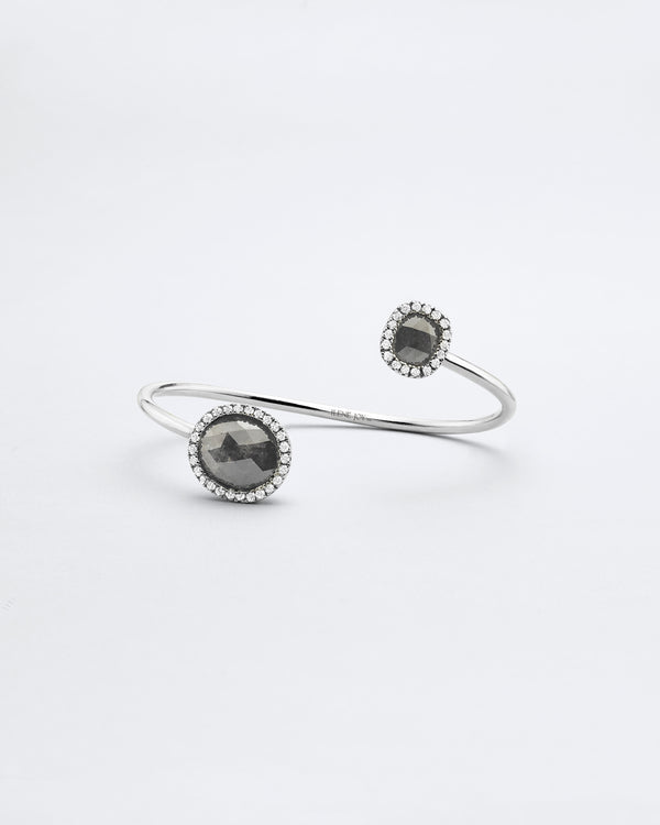 Duet Charcoal Diamond Cuff