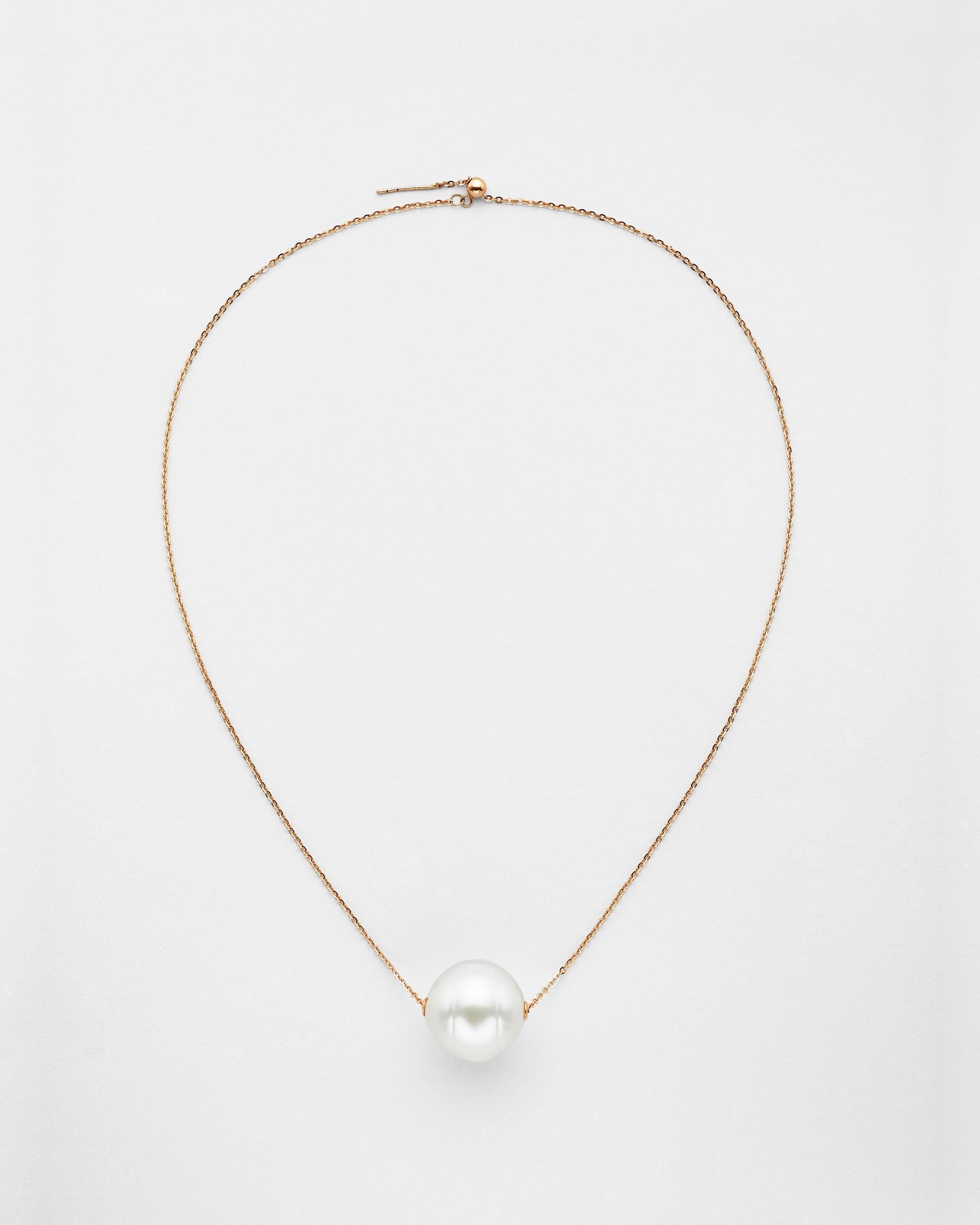 Ball and Chain Pearl Necklace