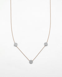 Chain Reaction Micropave Cluster Necklace