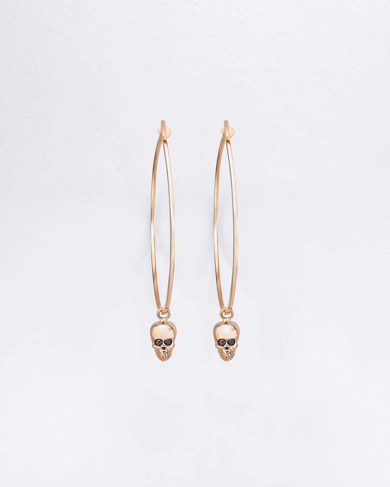 Hula Skull Charm Earrings