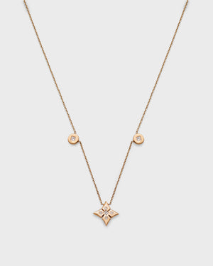 Chain Reaction Jumbo Clover and Medallion Necklace