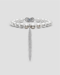 ELOISE SOUTH SEA PEARL FINE FEATHER NECKLACE
